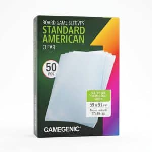 Standard American-Sized Sleeves 59 x 91 mm