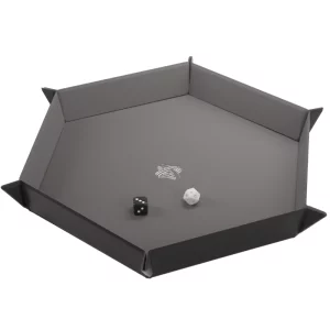 Magnetic Dice Tray Hexagonal Black/Gray